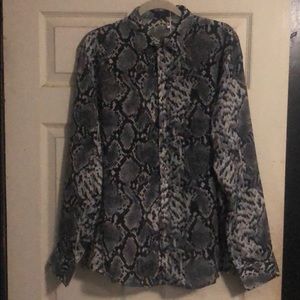 Men’s snake print shirt